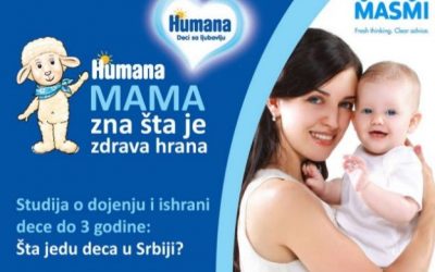 Istraživanje na temu dojenja i ishrane dece do 3 godine u Srbiji